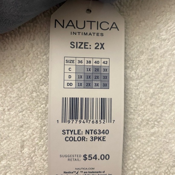 Nautica Blue Sports Bra Intimates & Sleepwear - Picture 4 of 5